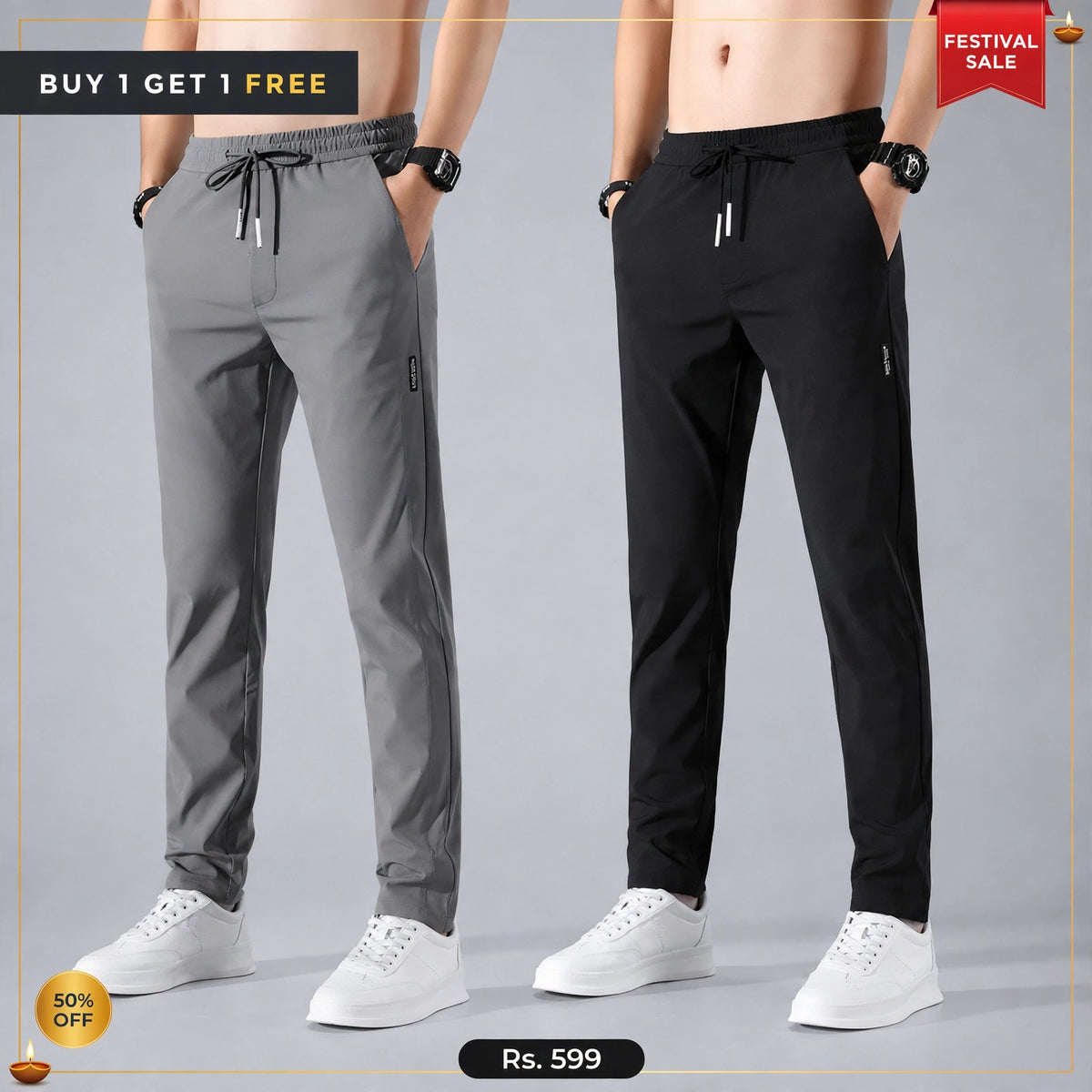 Premium Men's Lycra Track Pants